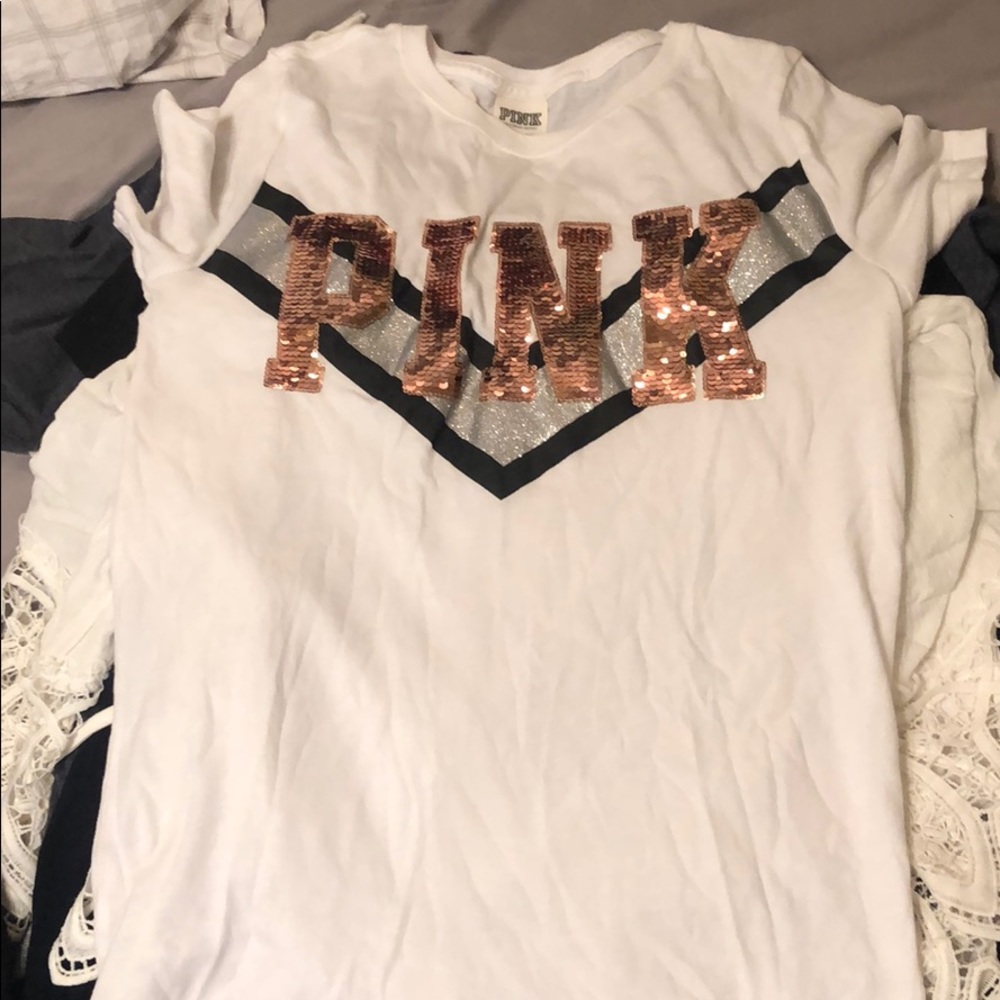 Like new PINK Victoria Secret bling T-shirt